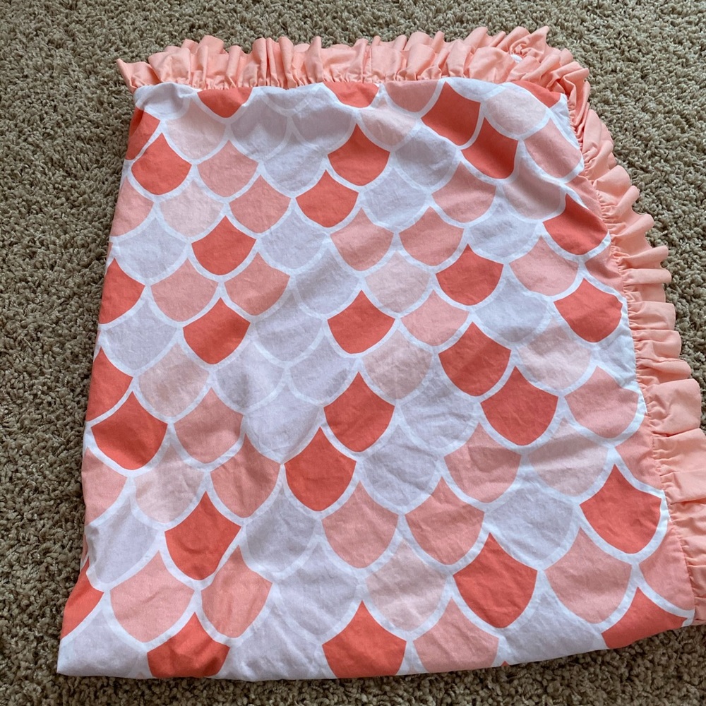 Mermaid crib bedding